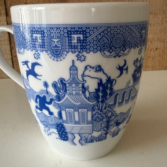 Calamityware Porcelain Blue White Willow Things Could Be Worse Mug - Picture 5 of 6